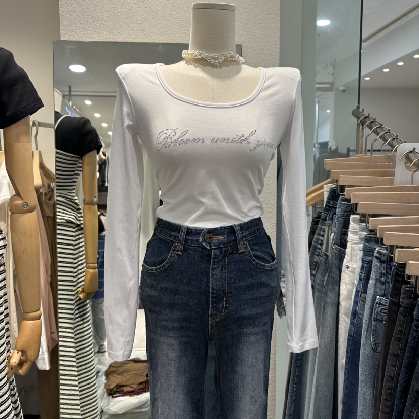 MAGNOLIA36-L韓國直郵㊣女裝新品休閑人氣熱賣推薦長袖T恤MAGNOLIA36-L長袖T恤圖色1