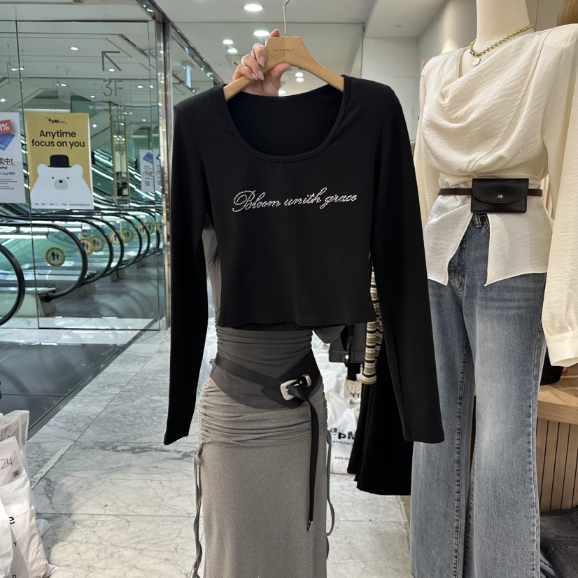 MAGNOLIA36-L韓國直郵㊣女裝新品休閑人氣熱賣推薦長袖T恤MAGNOLIA36-L長袖T恤圖色2