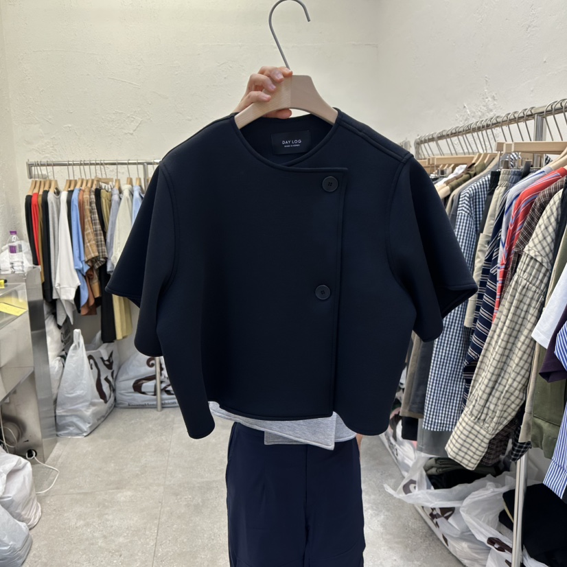 DA YLOG東大門㊣代購女士新品時尚真品人氣25秋冬夾克雙扣夾克DA YLOG夾克圖色2