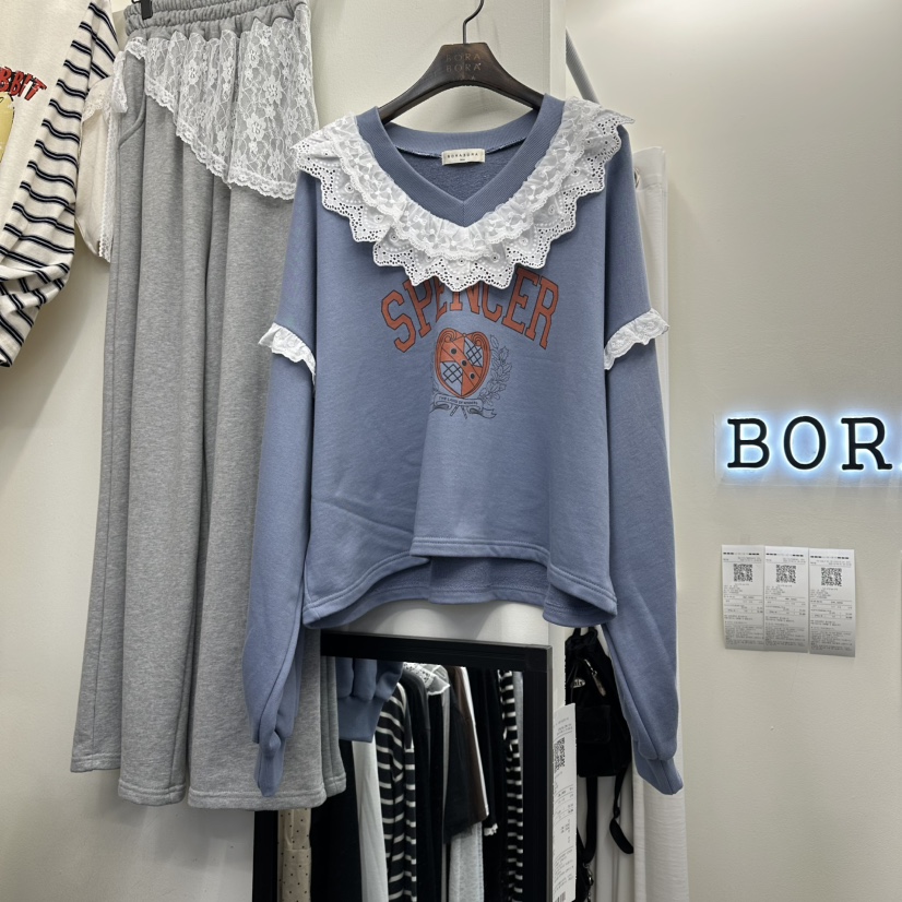 BORA BORA東大門㊣代購女裝新品人氣職業真品25秋冬休閑衛衣BORA BORA衛衣