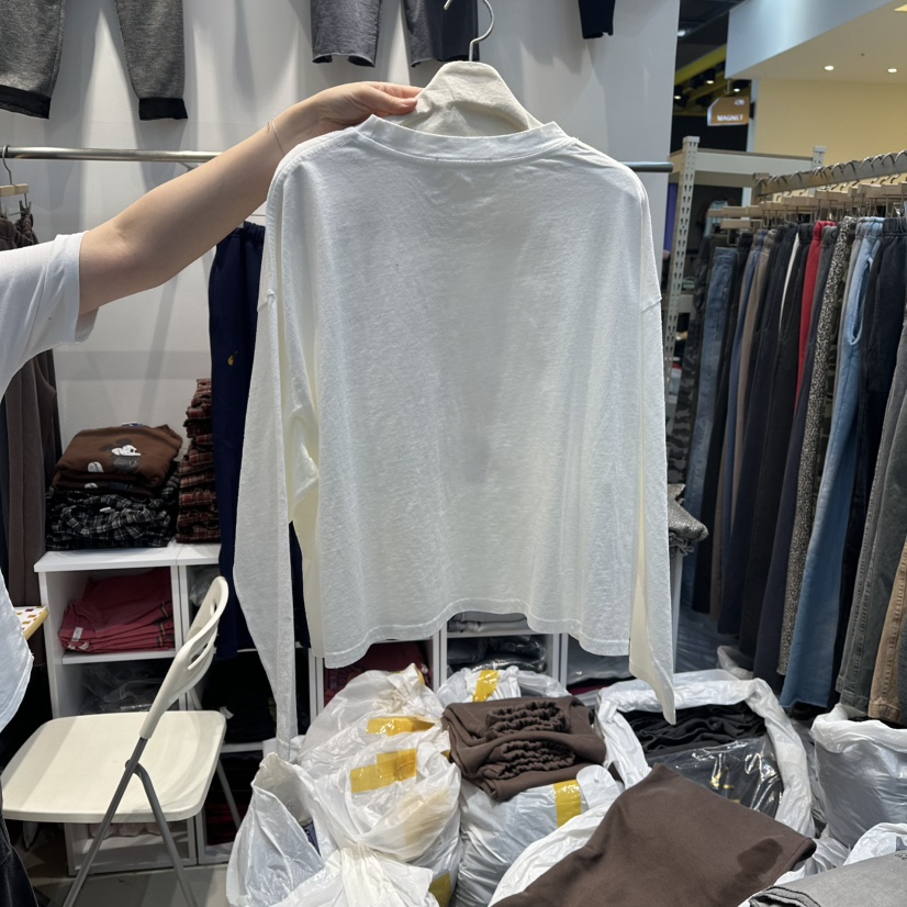 WASHBLUE東大門㊣實拍女士新品25秋冬人氣真品休閑時尚長袖T恤WASHBLUE長袖T恤