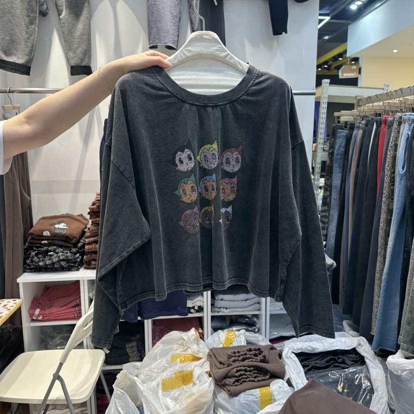 WASHBLUE東大門㊣實拍女士新品25秋冬人氣真品休閑時尚長袖T恤WASHBLUE長袖T恤圖色2