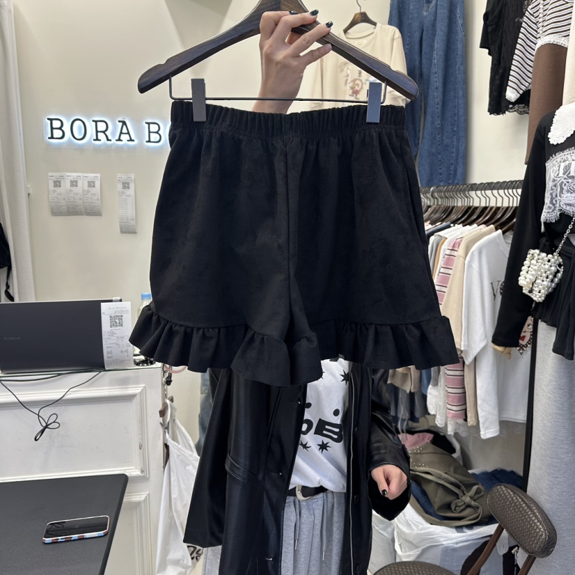 BORA BORA韓國直郵㊣女士新品人氣時尚推薦25秋冬職業短褲BORA BORA短褲