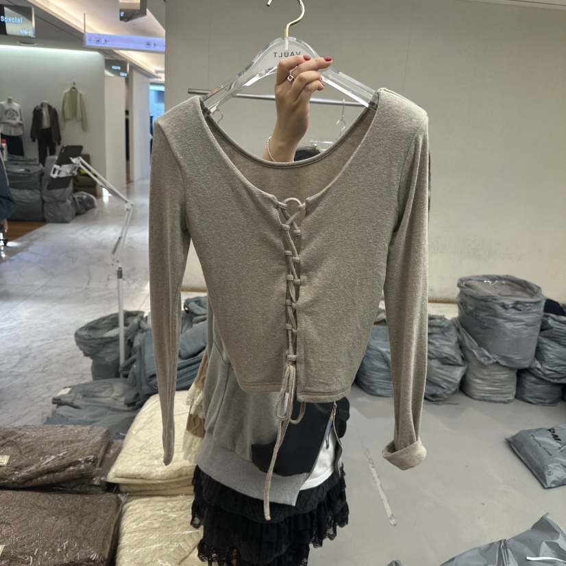 VAULT東大門㊣代購女裝新款時尚人氣真品休閑熱賣職業長袖T恤VAULT長袖T恤