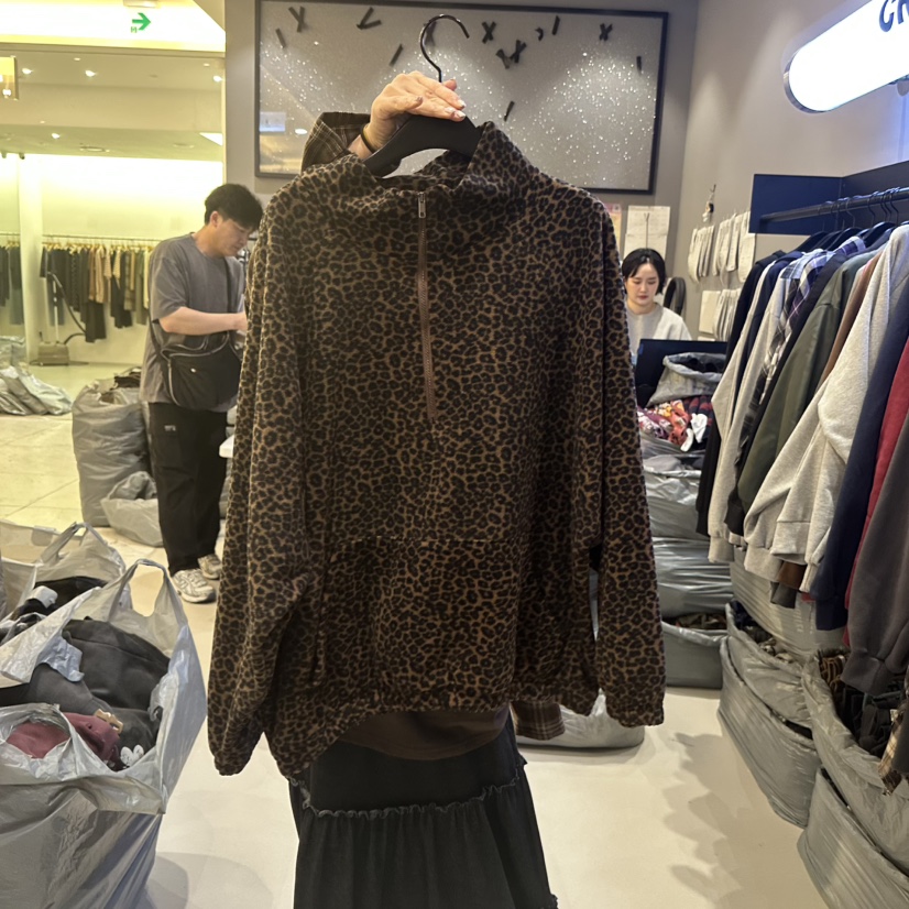 CREDITO東大門㊣代購女裝新品真品職業熱賣推薦休閑衛衣拉鏈CREDITO衛衣圖色2
