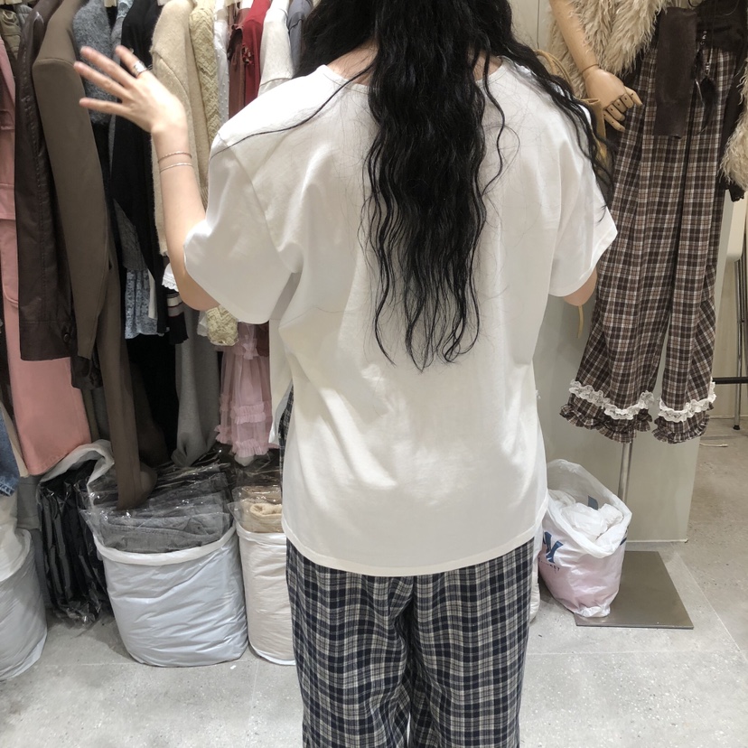 BY FLOW韓國直郵㊣女裝新品職業推薦真品人氣25秋冬休閑T恤BY FLOWT恤