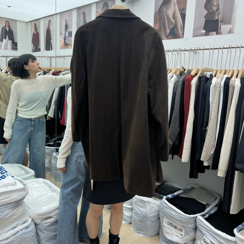 MOI-A東大門㊣直郵女裝新品時尚職業休閑真品熱賣夾克絨面革MOI-A夾克