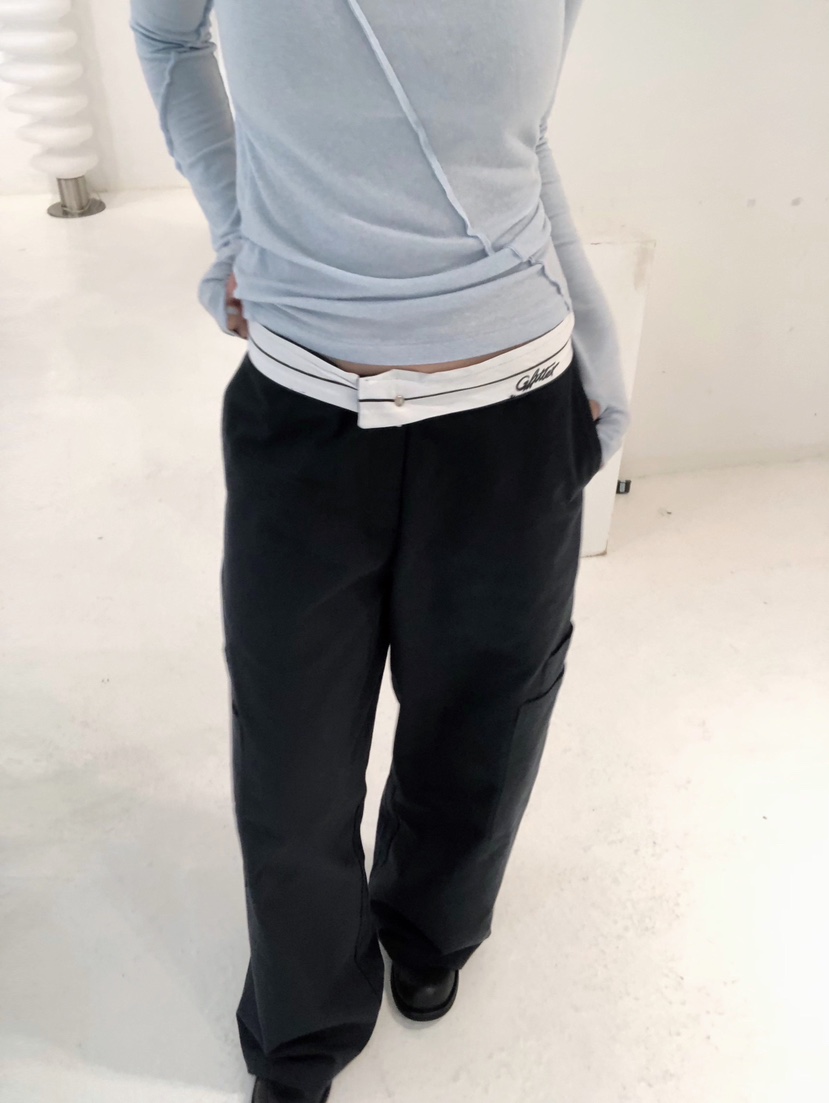 GLITTER東大門㊣代購女士新品25秋冬職業時尚真品熱賣休閑褲GLITTER休閑褲