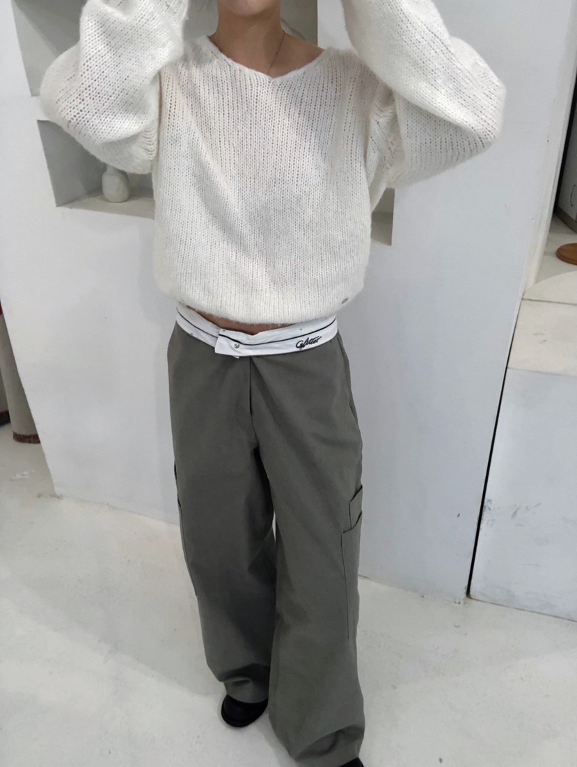 GLITTER東大門㊣代購女士新品25秋冬職業時尚真品熱賣休閑褲GLITTER休閑褲