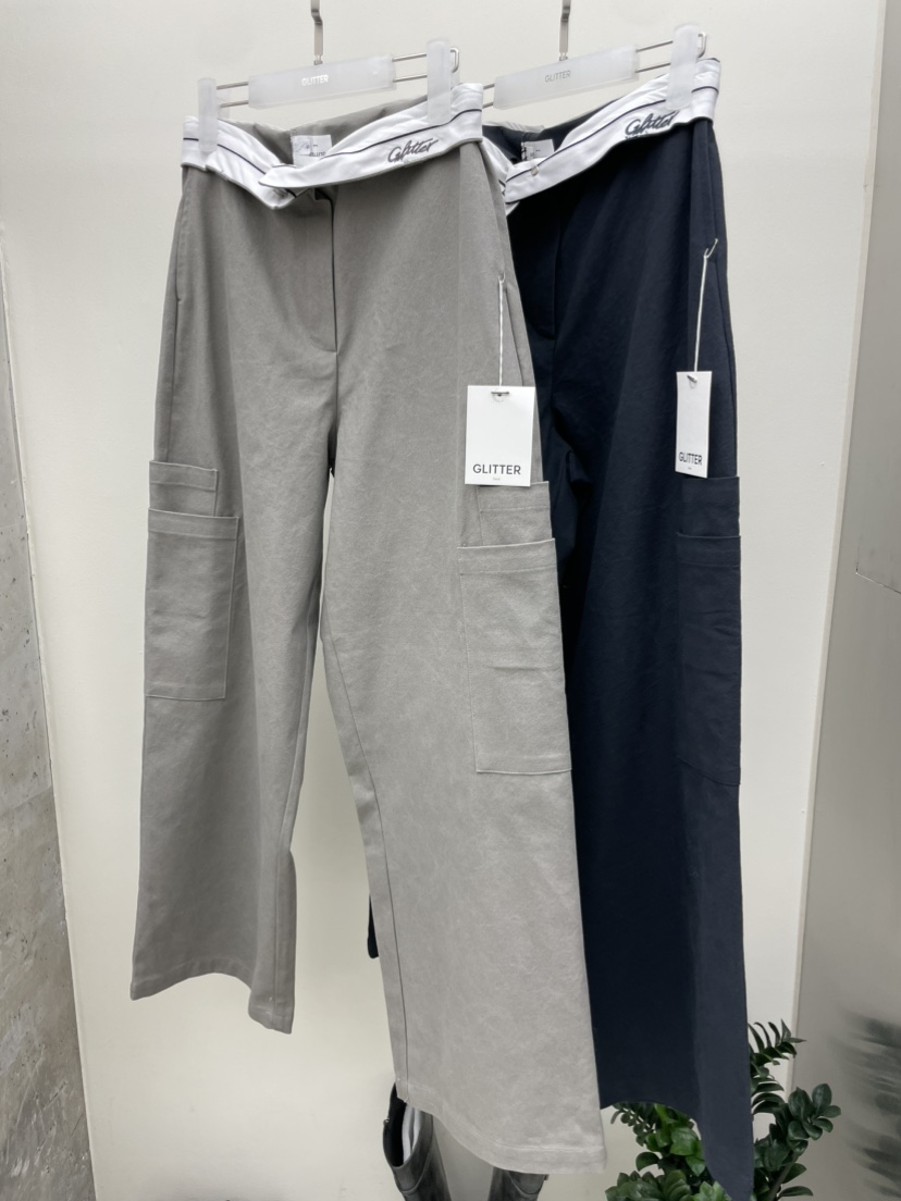 GLITTER東大門㊣代購女士新品25秋冬職業時尚真品熱賣休閑褲GLITTER休閑褲