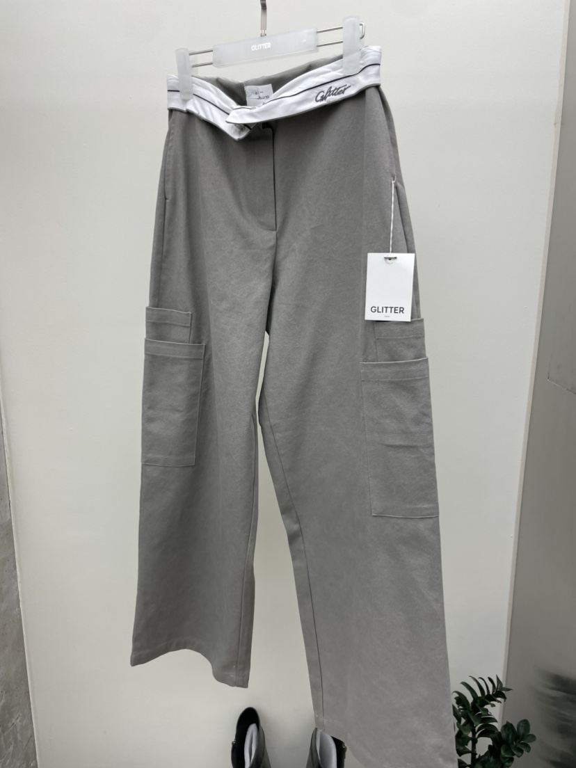 GLITTER東大門㊣代購女士新品25秋冬職業時尚真品熱賣休閑褲GLITTER休閑褲圖色2