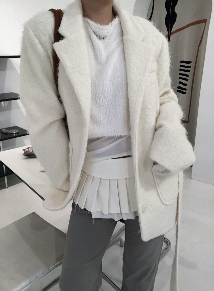 GLITTER東大門㊣代購女裝新品真品人氣熱賣職業休閑夾克含腰帶GLITTER夾克