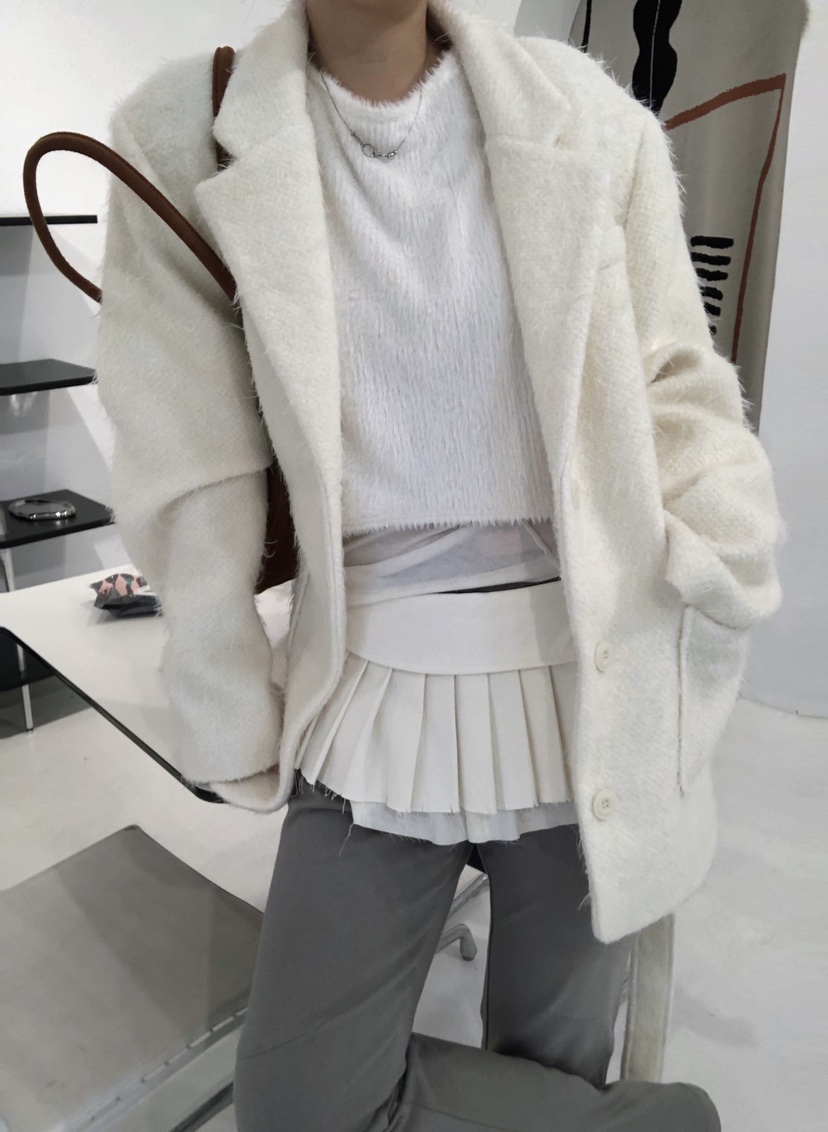 GLITTER東大門㊣代購女裝新品真品人氣熱賣職業休閑夾克含腰帶GLITTER夾克