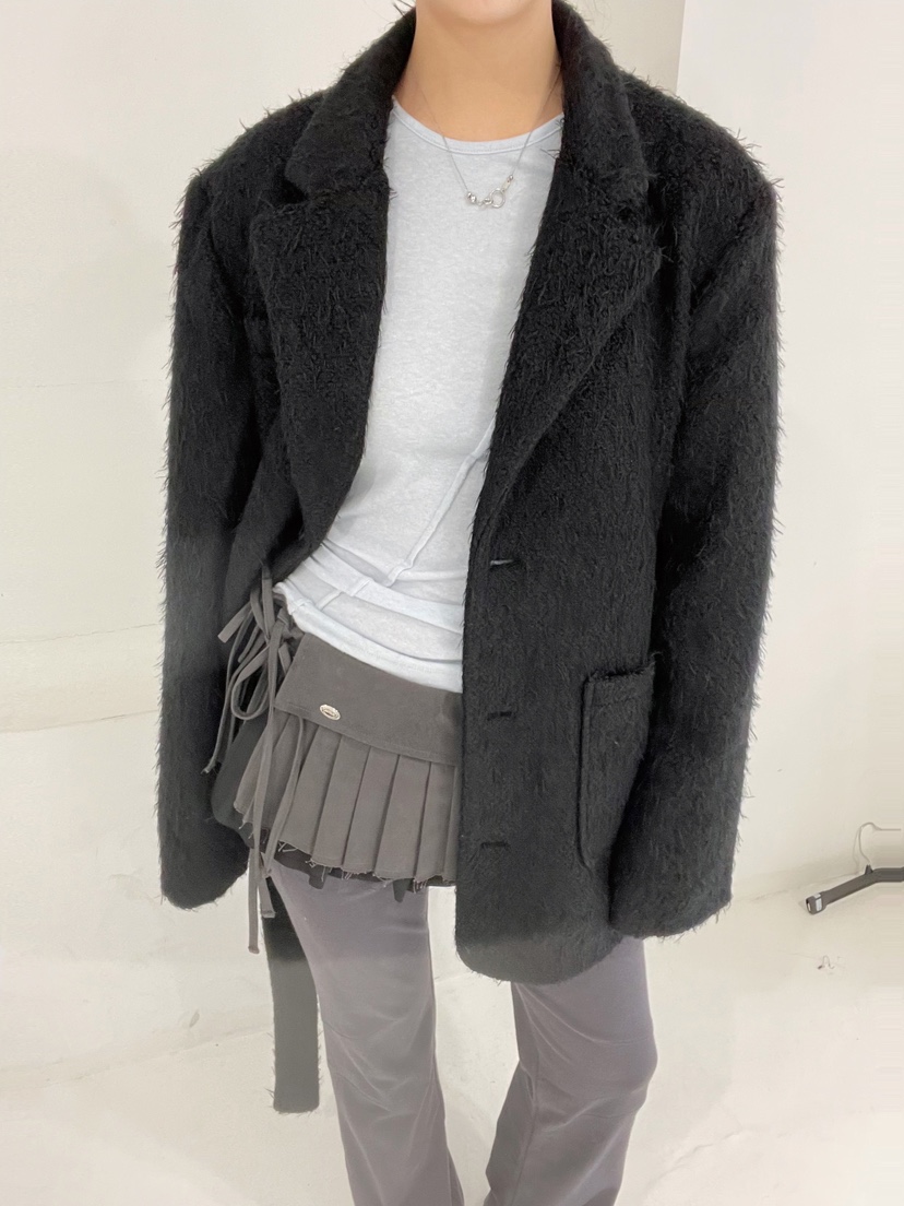 GLITTER東大門㊣代購女裝新品真品人氣熱賣職業休閑夾克含腰帶GLITTER夾克