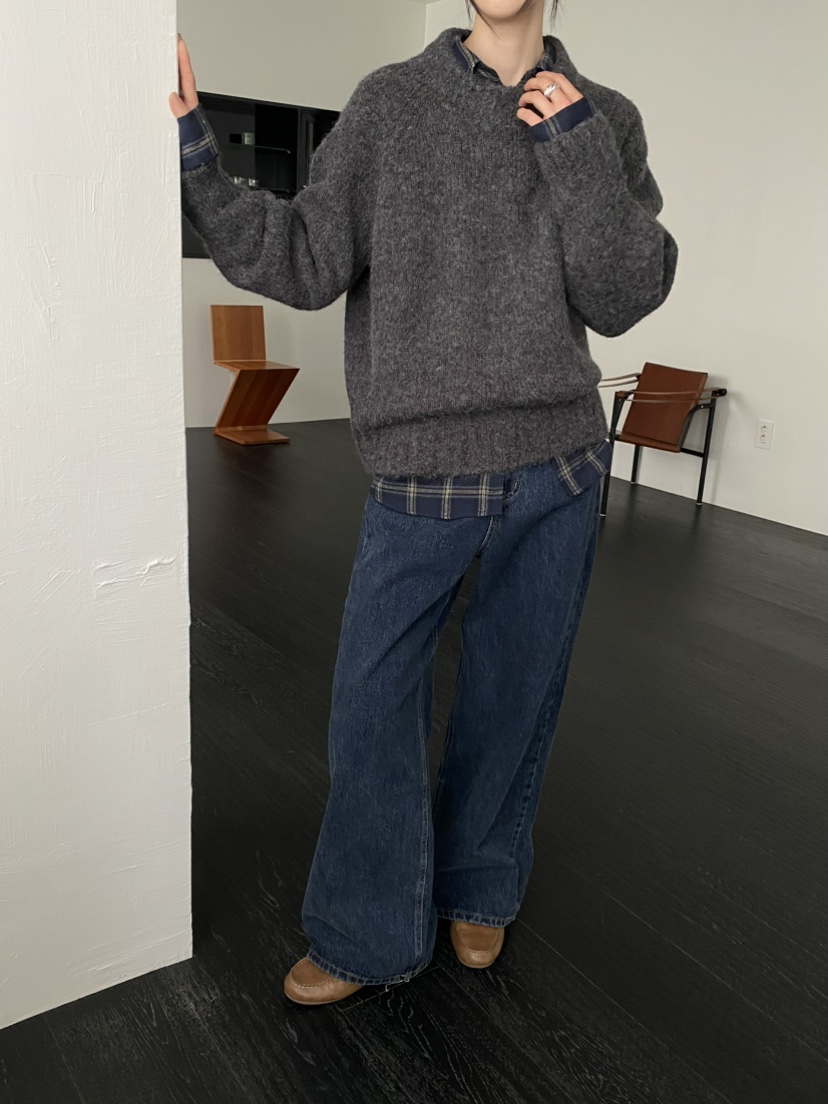 MOVENNE東大門㊣直郵女士新款休閑時尚25秋冬人氣真品牛仔褲MOVENNE牛仔褲