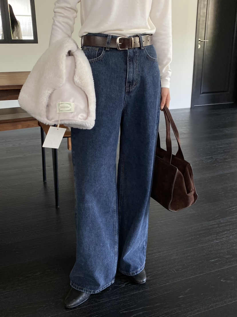 MOVENNE東大門㊣直郵女士新款休閑時尚25秋冬人氣真品牛仔褲MOVENNE牛仔褲