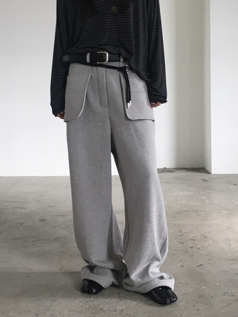 MONDAYMORING東大門㊣直郵女裝新品推薦25秋冬休閑褲不含腰帶絨MONDAYMORING休閑褲