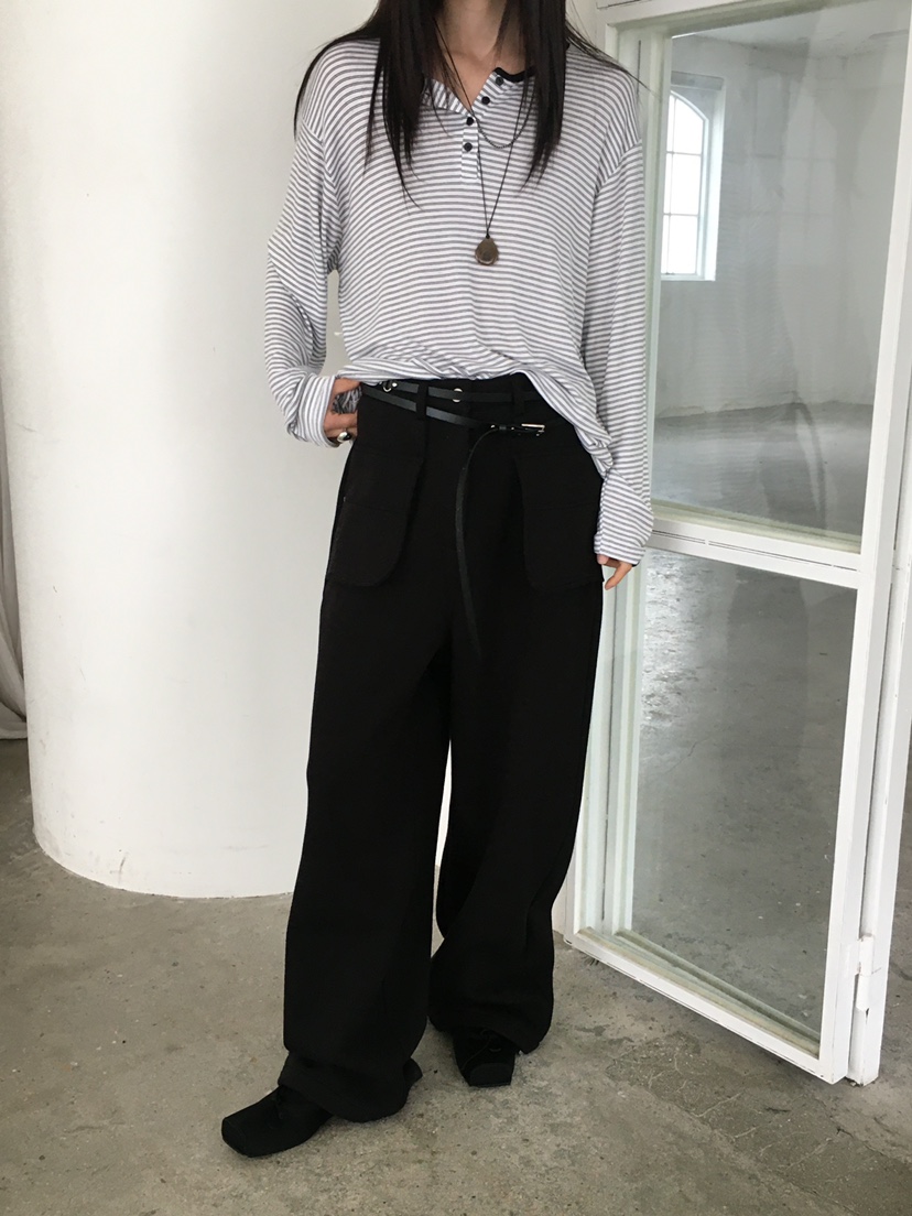 MONDAYMORING東大門㊣直郵女裝新品推薦25秋冬休閑褲不含腰帶絨MONDAYMORING休閑褲