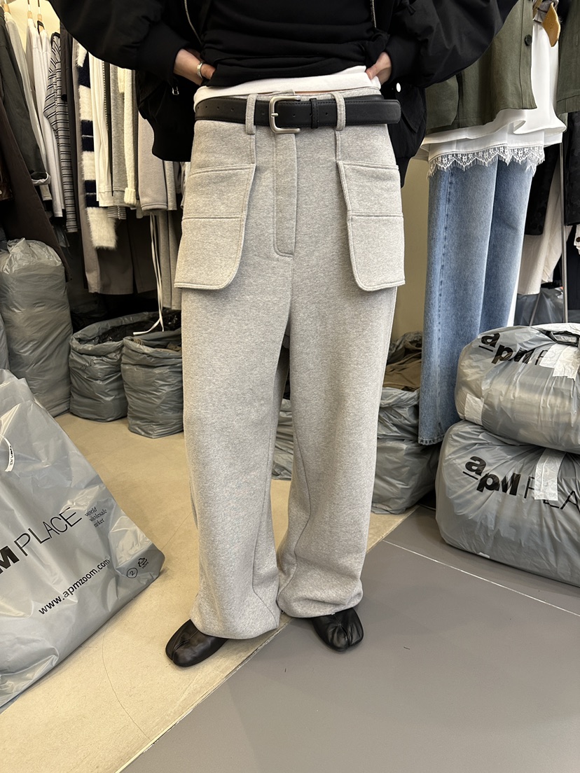 MONDAYMORING東大門㊣直郵女裝新品推薦25秋冬休閑褲不含腰帶絨MONDAYMORING休閑褲