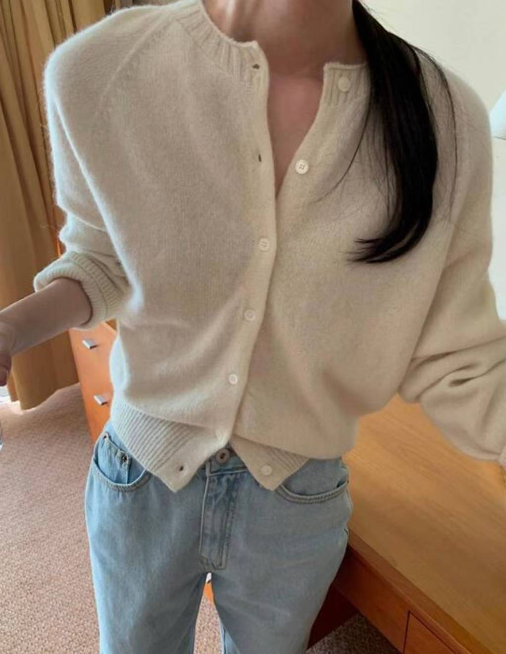 COME HERE韓國代購㊣女士新款人氣熱賣休閑25秋冬針織衫開衫COME HERE針織衫圖色4