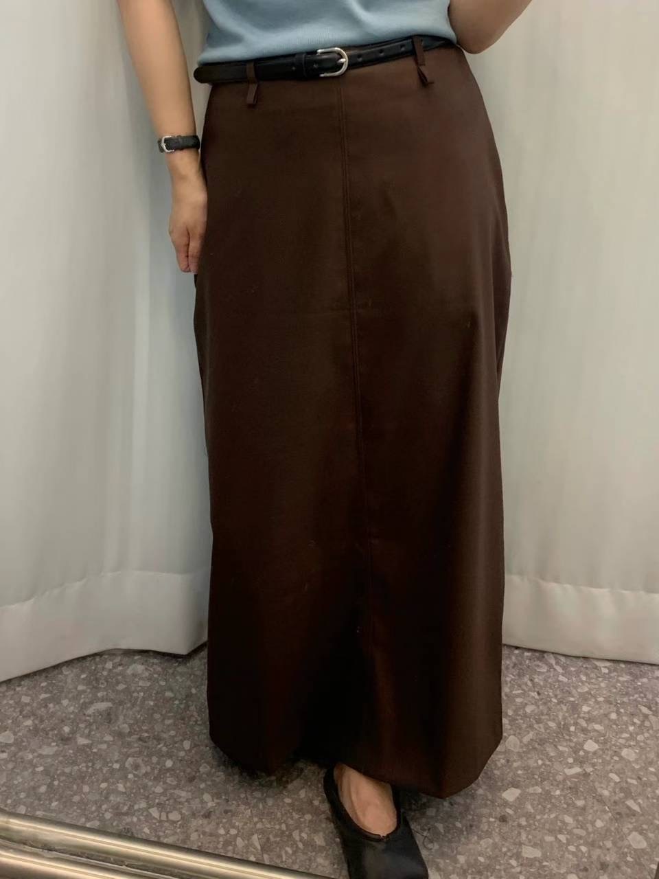 COME HERE韓國代購㊣女裝新款職業人氣熱賣25秋冬休閑長裙COME HERE長裙