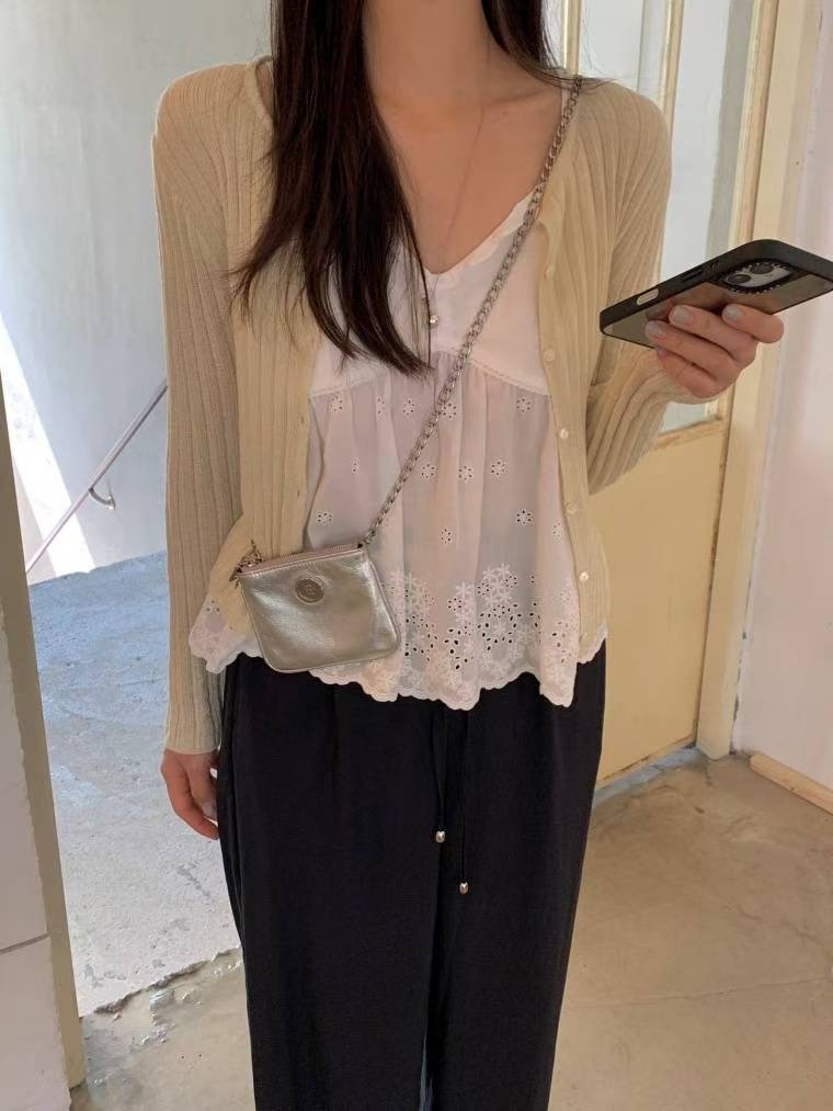 COME HERE東大門㊣直郵女裝新款職業休閑推薦時尚針織衫開衫COME HERE針織衫