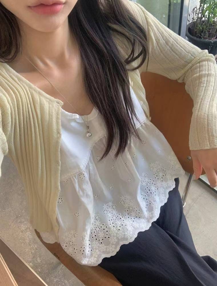 COME HERE東大門㊣直郵女裝新款職業休閑推薦時尚針織衫開衫COME HERE針織衫