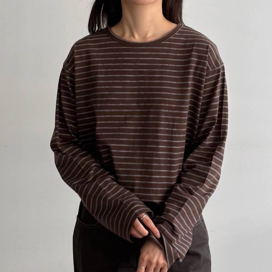 ABLE CO東大門㊣代購女裝新款人氣時尚真品職業休閑長袖T恤ABLE CO長袖T恤圖色3