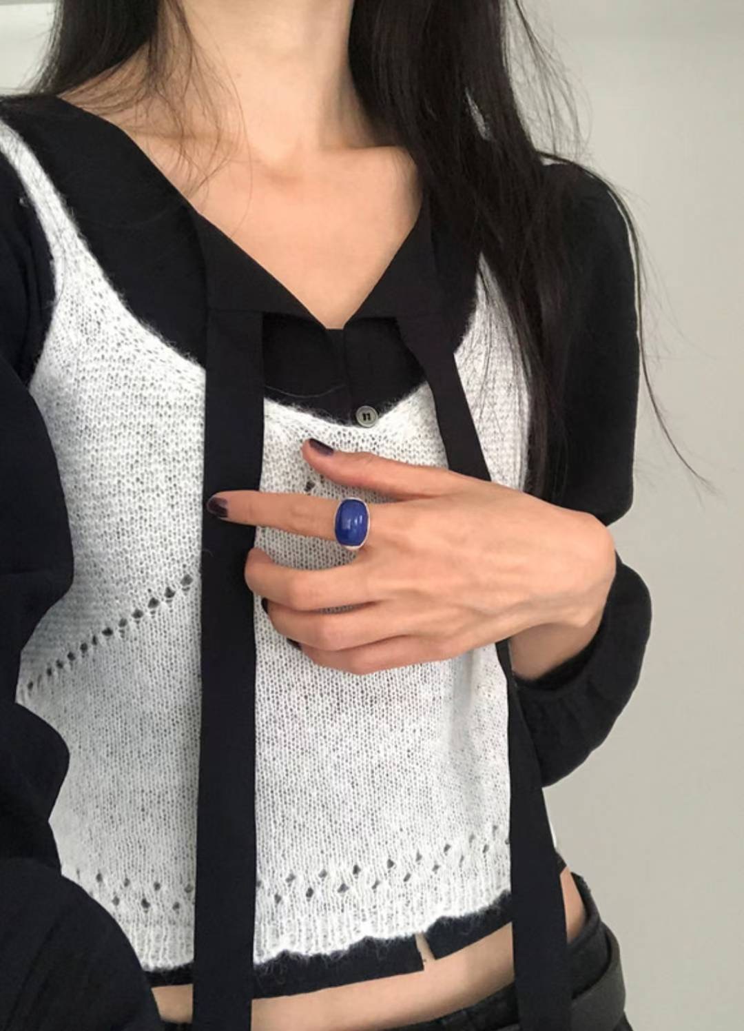 COME HERE韓國代購㊣女裝新款時尚25秋冬熱賣推薦吊帶背心COME HERE吊帶/背心