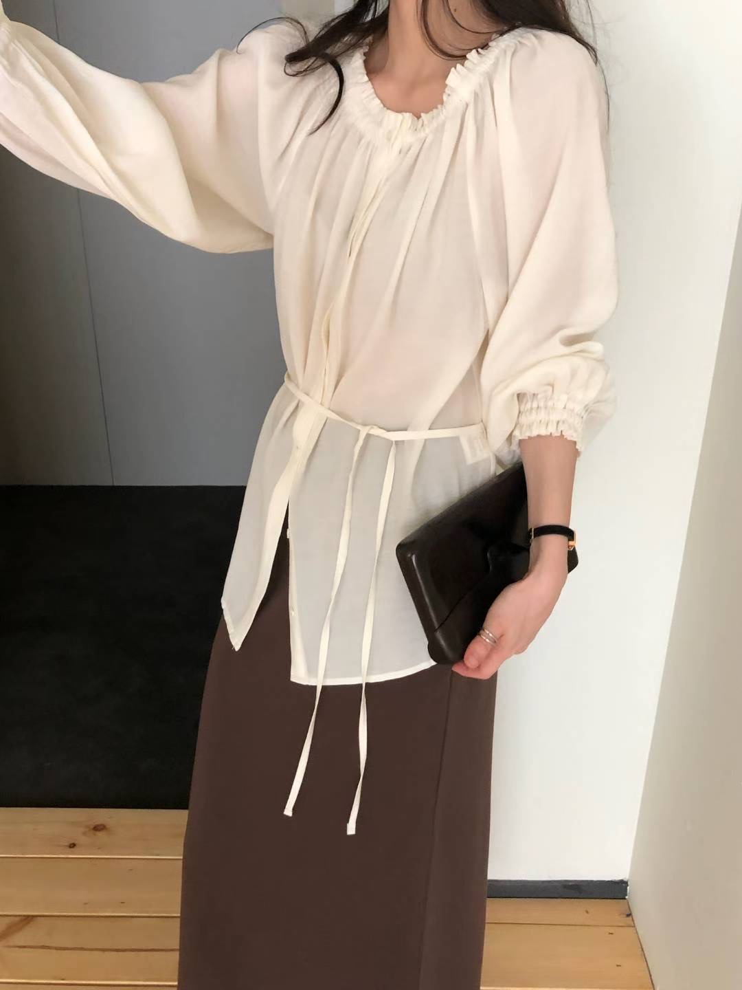 COME HERE東大門㊣代購女裝新款熱賣推薦職業25秋冬襯衫蕾絲衫COME HERE襯衫/蕾絲衫