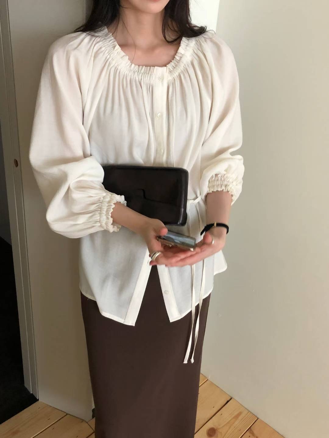 COME HERE東大門㊣代購女裝新款熱賣推薦職業25秋冬襯衫蕾絲衫COME HERE襯衫/蕾絲衫