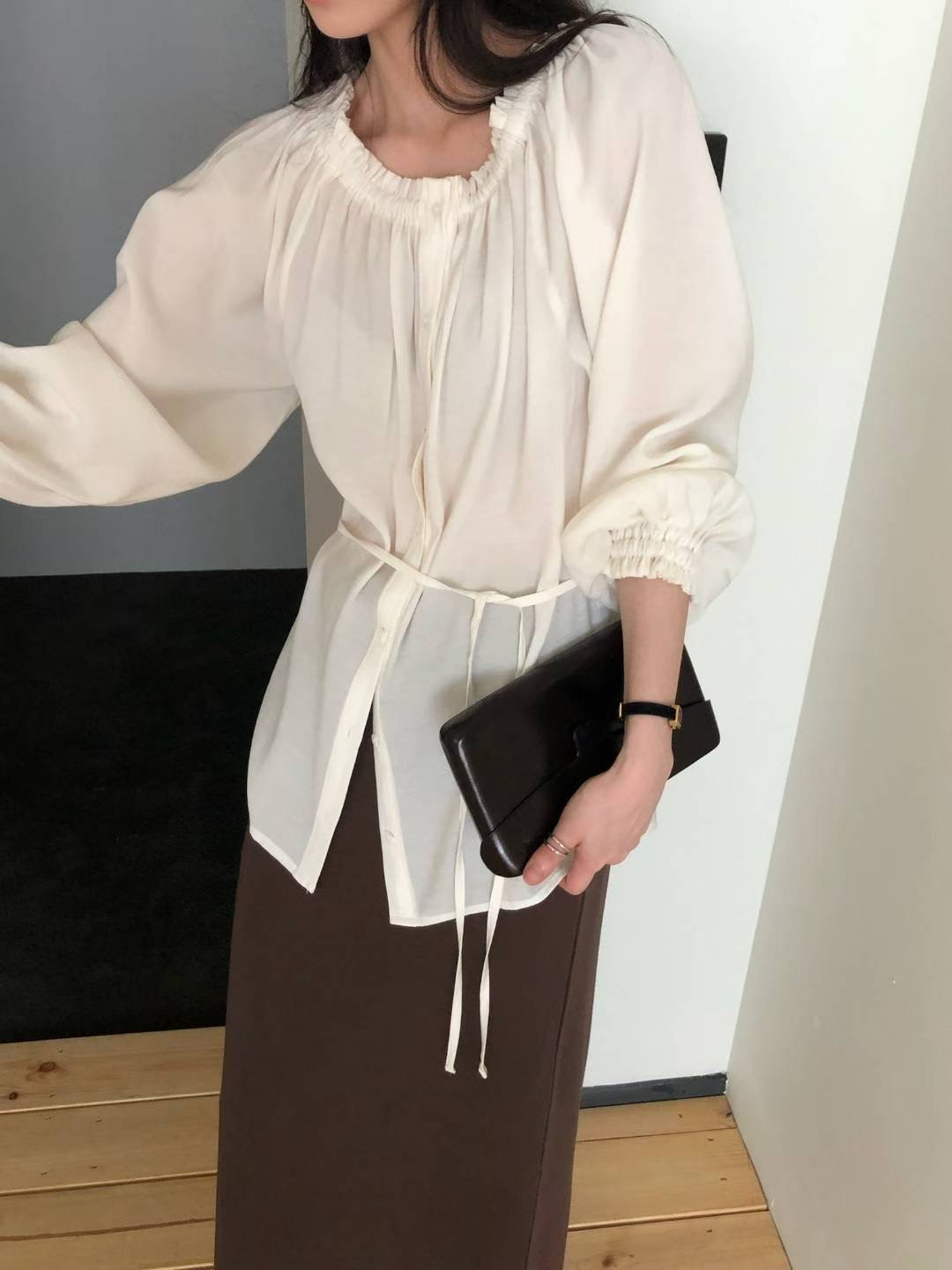 COME HERE東大門㊣代購女裝新款熱賣推薦職業25秋冬襯衫蕾絲衫COME HERE襯衫/蕾絲衫
