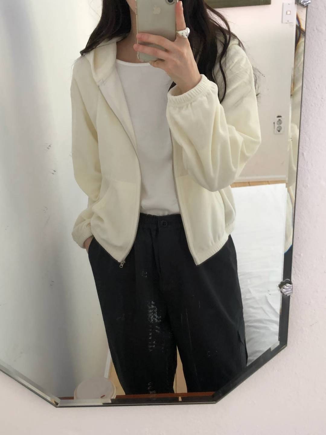 COME HERE韓國直郵㊣女裝新款熱賣推薦25秋冬職業夾克絲絨COME HERE夾克