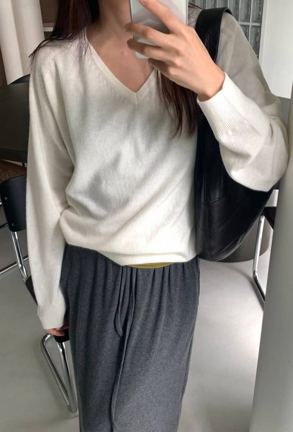 COME HERE東大門㊣代購女士新款真品熱賣休閑推薦時尚針織衫COME HERE針織衫圖色2