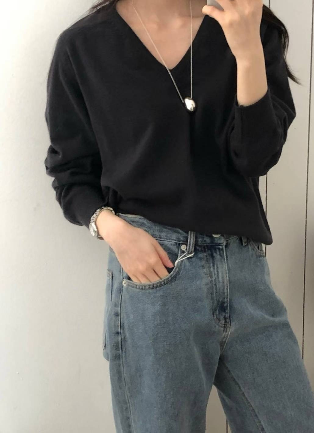 COME HERE東大門㊣代購女士新款真品熱賣休閑推薦時尚針織衫COME HERE針織衫圖色3