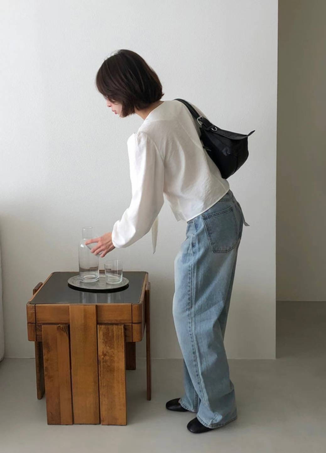 COME HERE東大門㊣代購女裝新品熱賣推薦職業真品休閑牛仔褲COME HERE牛仔褲