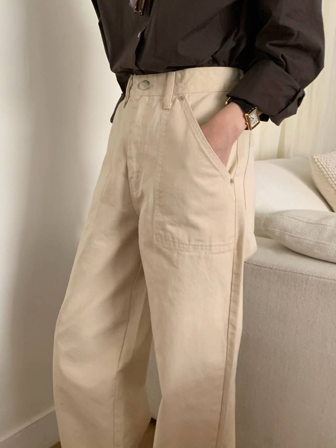 COME HERE東大門㊣直郵女士新品人氣真品休閑25秋冬牛仔褲COME HERE牛仔褲