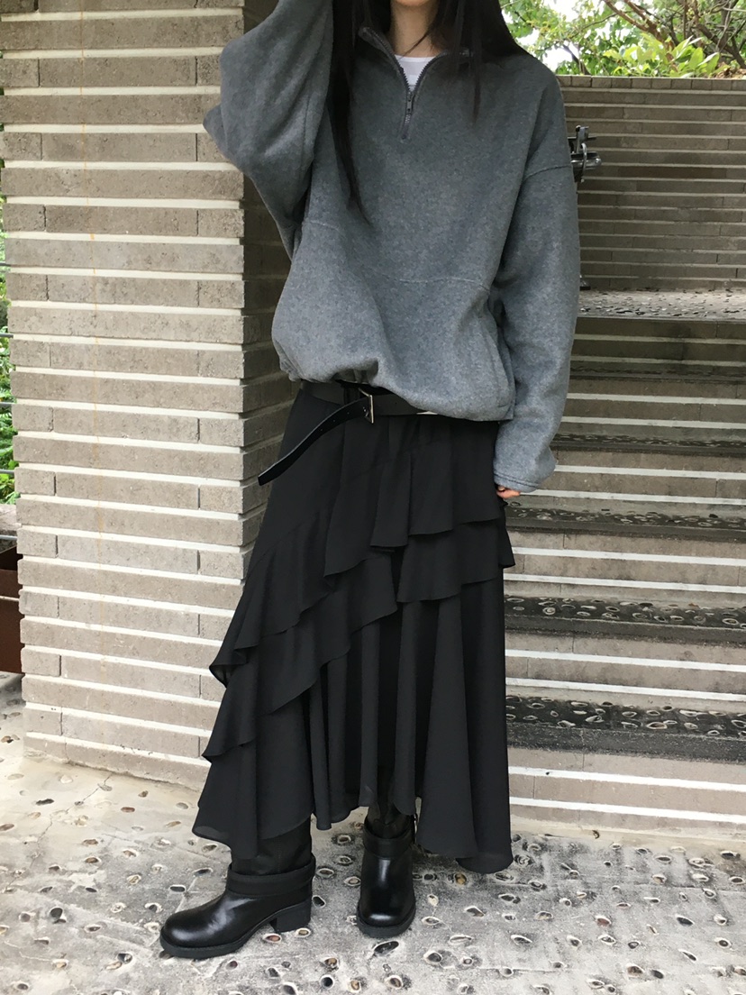 MONDAYMORING韓國代購㊣女士新品真品時尚休閑人氣衛衣拉鏈絨MONDAYMORING衛衣