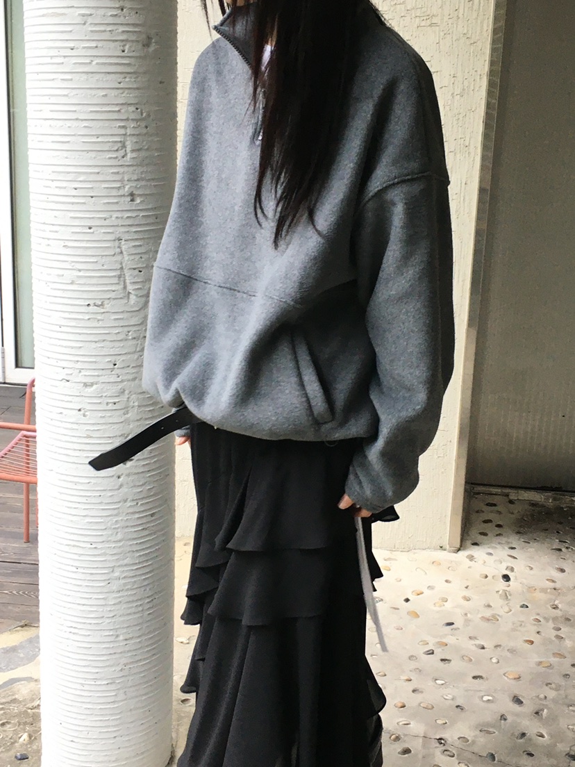 MONDAYMORING韓國代購㊣女士新品真品時尚休閑人氣衛衣拉鏈絨MONDAYMORING衛衣