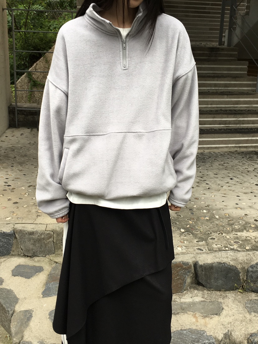MONDAYMORING韓國代購㊣女士新品真品時尚休閑人氣衛衣拉鏈絨MONDAYMORING衛衣