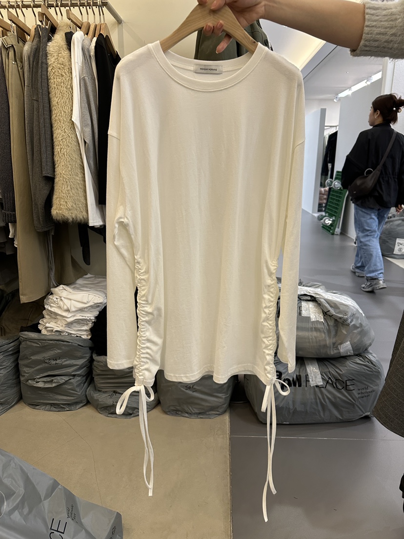 MONDAYMORING東大門㊣直郵女裝新品人氣休閑真品推薦長袖T恤MONDAYMORING長袖T恤圖色1