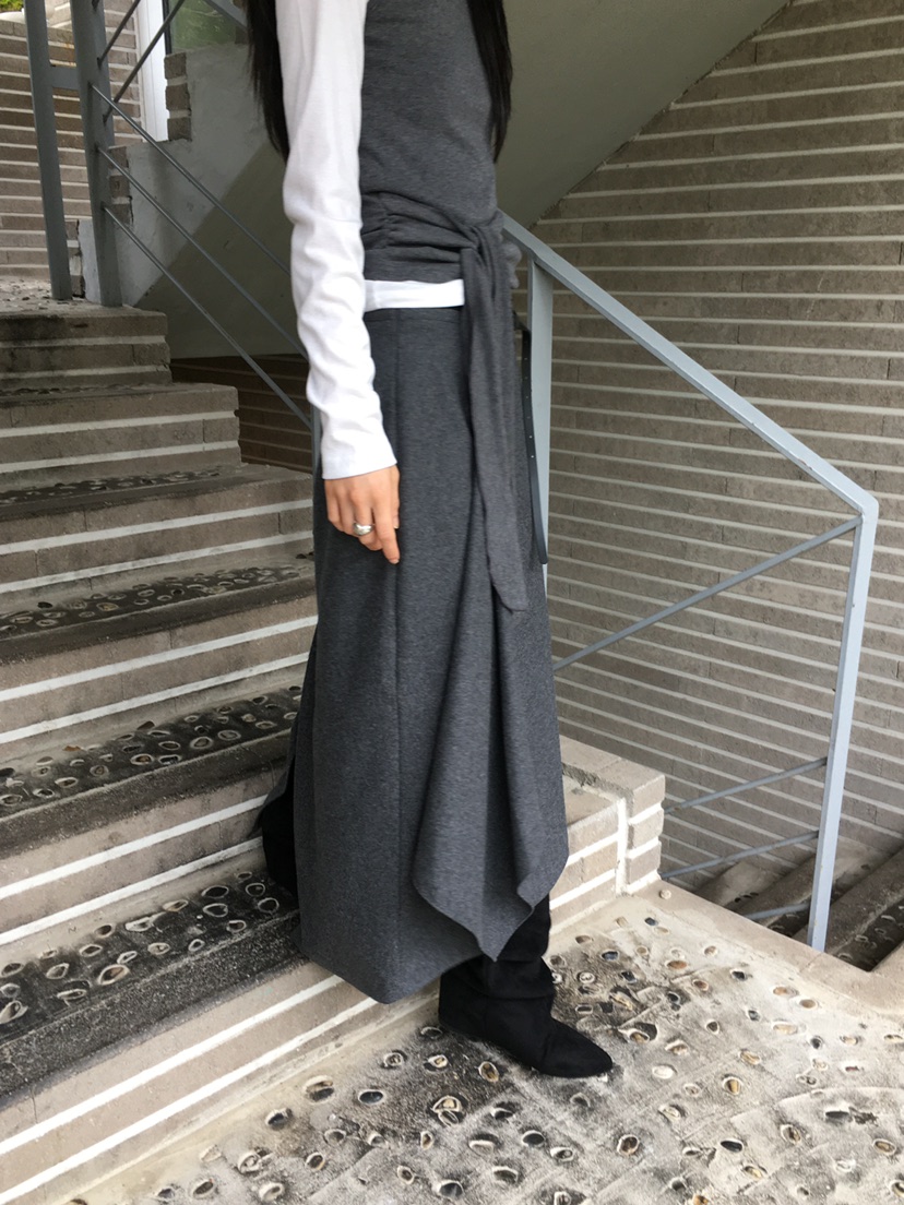 MONDAYMORING韓國直郵㊣女裝新款休閑25秋冬時尚人氣長裙羊毛MONDAYMORING長裙