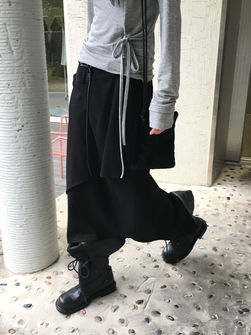 MONDAYMORING韓國直郵㊣女裝新款休閑25秋冬時尚人氣長裙羊毛MONDAYMORING長裙