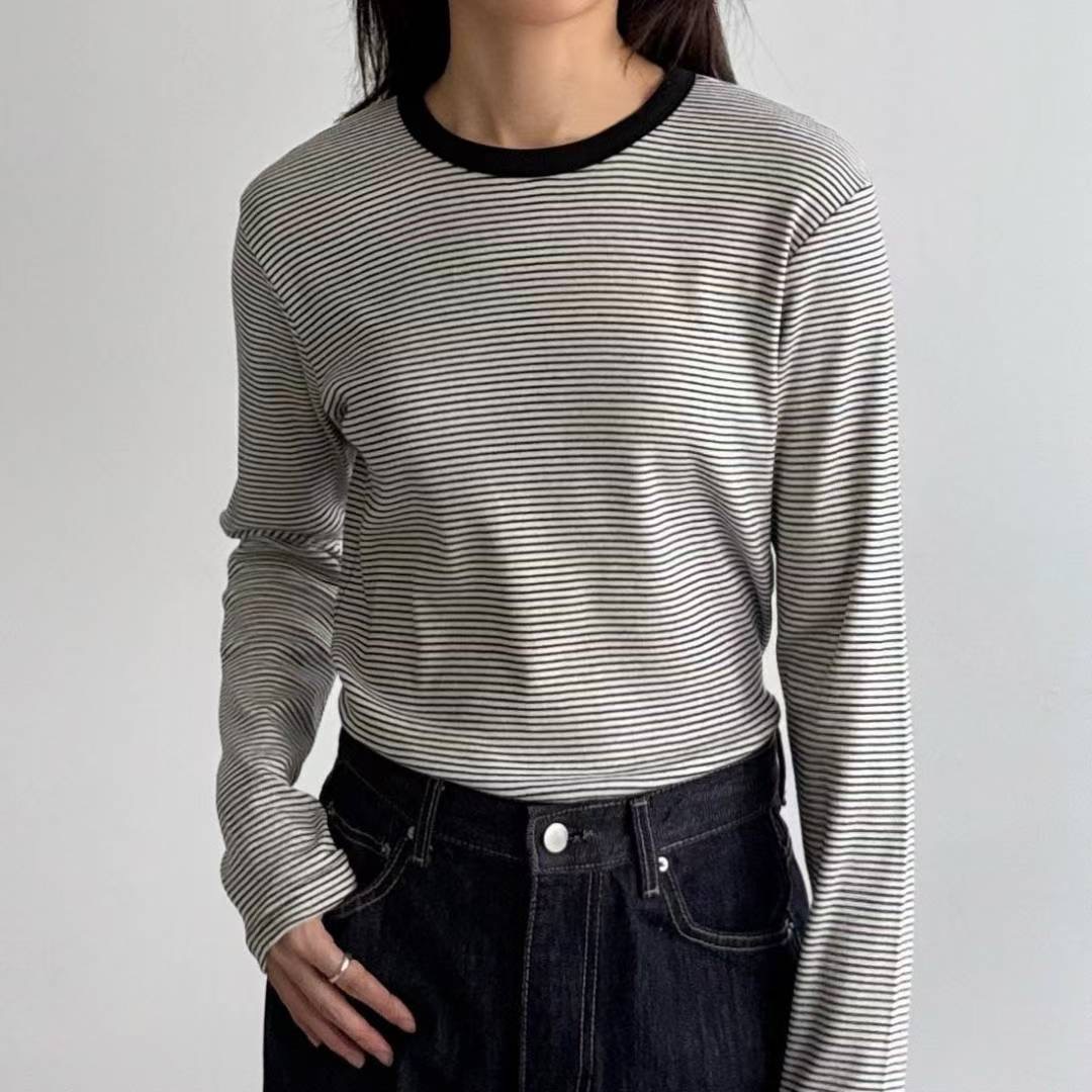 ABLE CO韓國直郵㊣女士新款時尚熱賣人氣真品職業推薦長袖T恤ABLE CO長袖T恤
