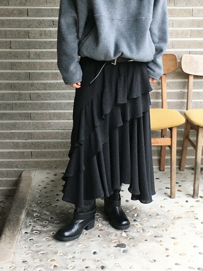 MONDAYMORING韓國代購㊣女裝新品時尚真品熱賣休閑長裙雪紡MONDAYMORING長裙