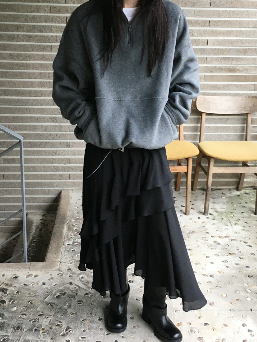 MONDAYMORING韓國代購㊣女裝新品時尚真品熱賣休閑長裙雪紡MONDAYMORING長裙