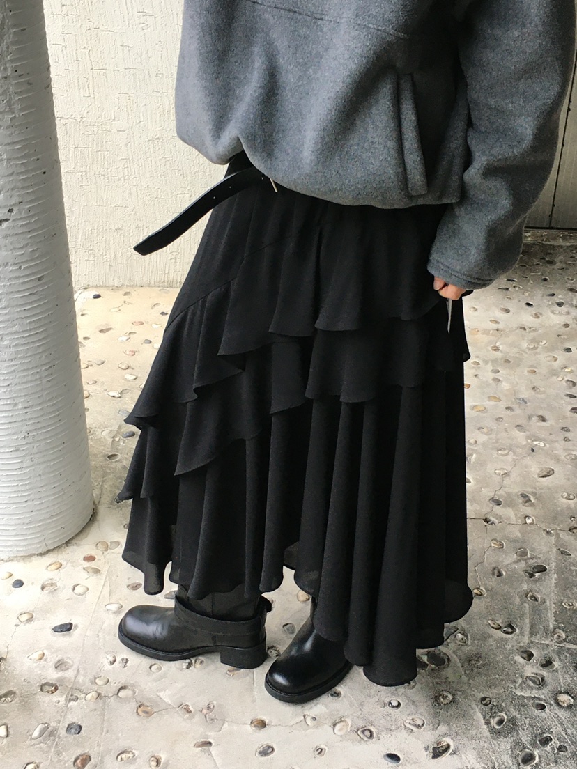 MONDAYMORING韓國代購㊣女裝新品時尚真品熱賣休閑長裙雪紡MONDAYMORING長裙