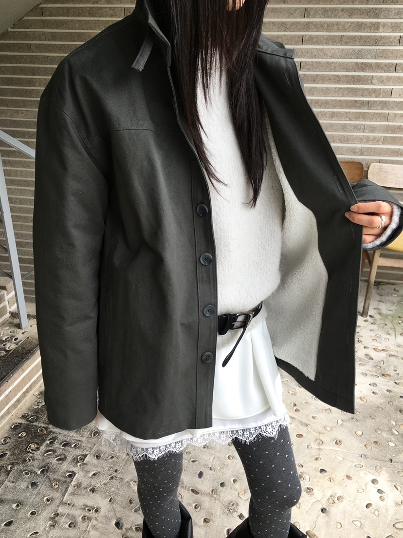 MONDAYMORING東大門㊣代購女裝新款休閑熱賣25秋冬夾克羊毛MONDAYMORING夾克