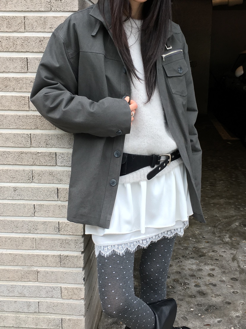 MONDAYMORING東大門㊣代購女裝新款休閑熱賣25秋冬夾克羊毛MONDAYMORING夾克