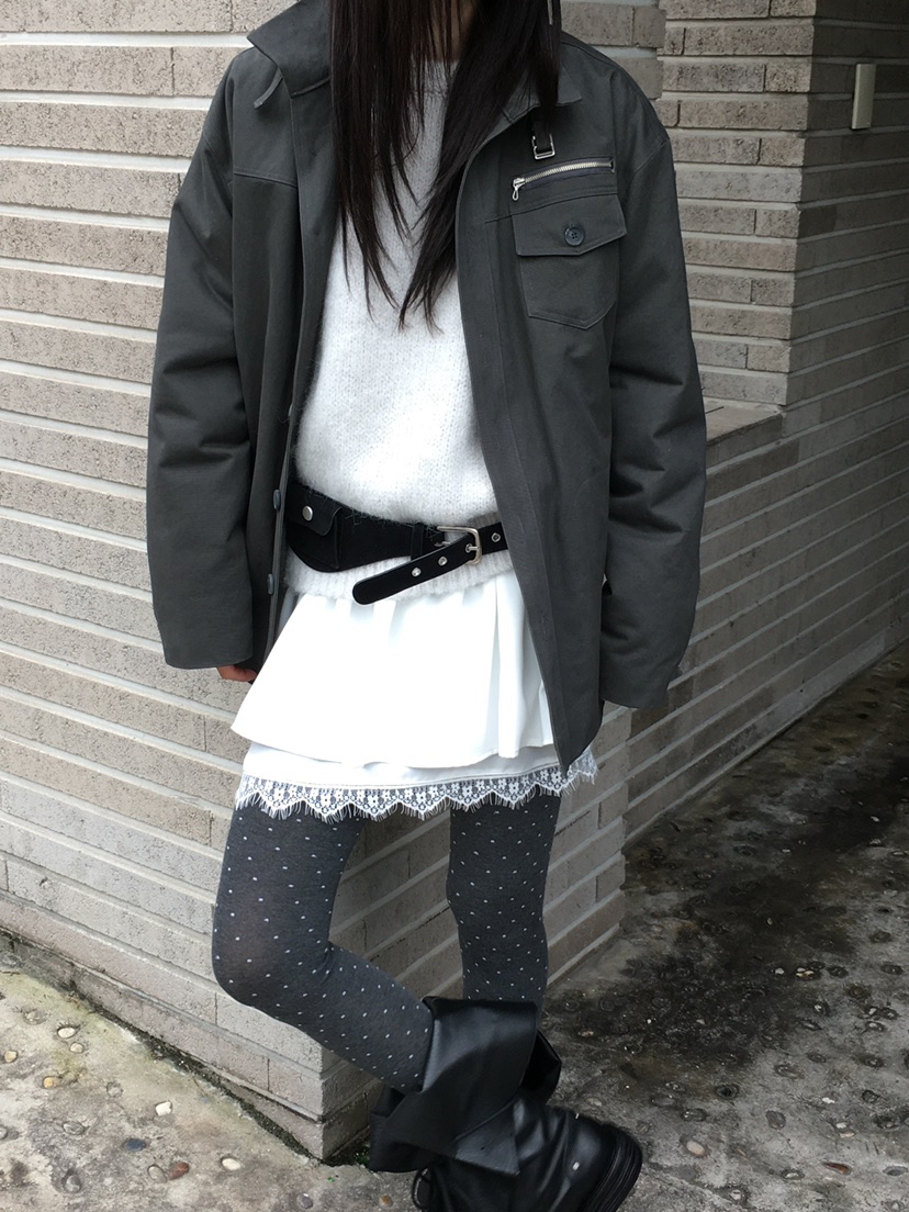 MONDAYMORING東大門㊣代購女裝新款休閑熱賣25秋冬夾克羊毛MONDAYMORING夾克